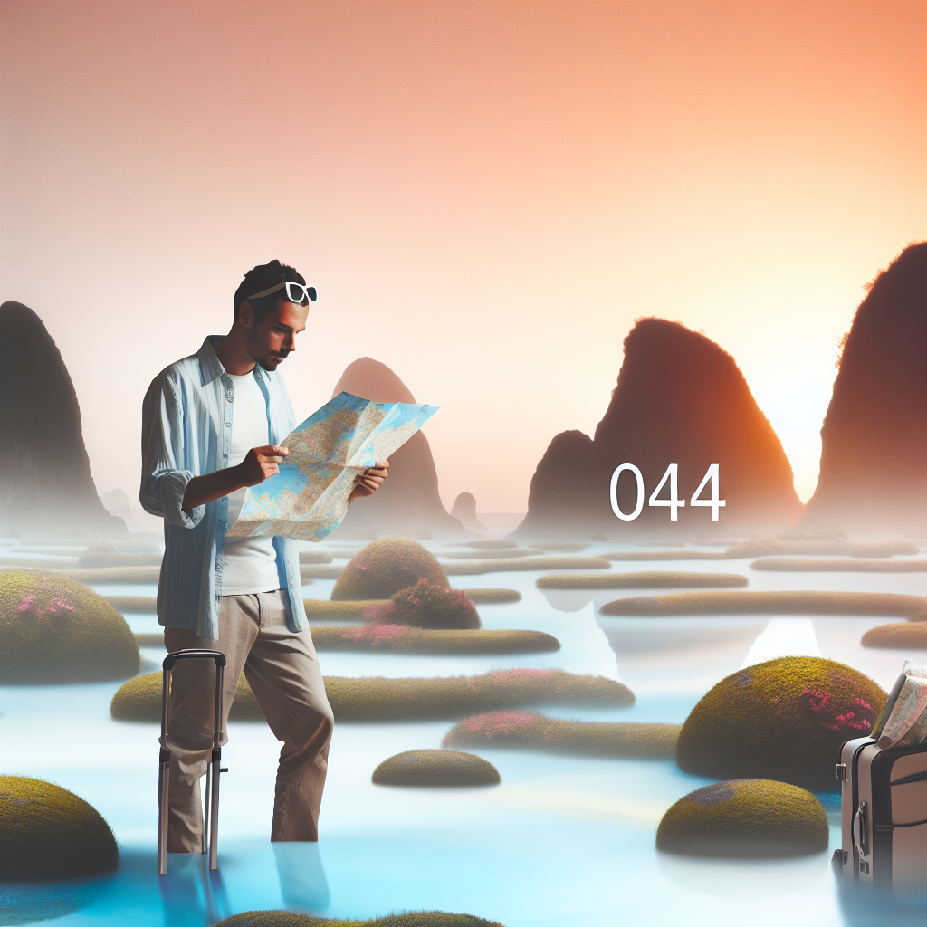 Lost traveler with map